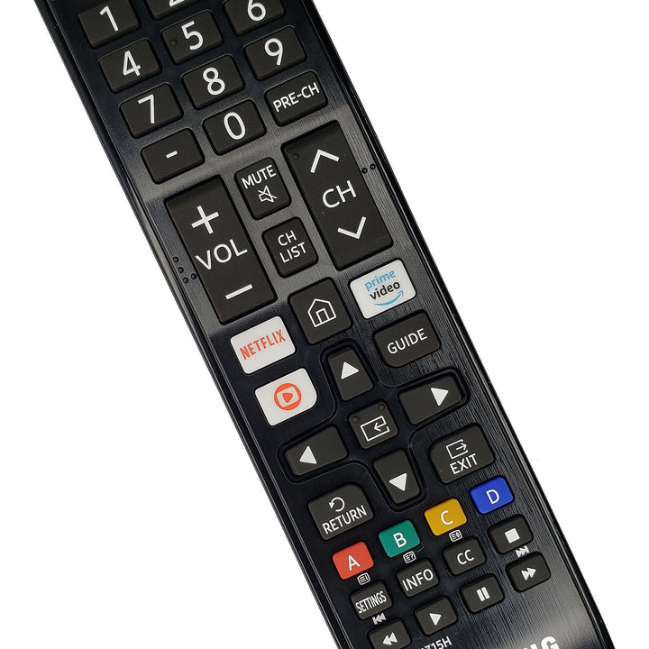 Controle remoto universal para Smart TV 4K com teclas de atalho para apps de streaming