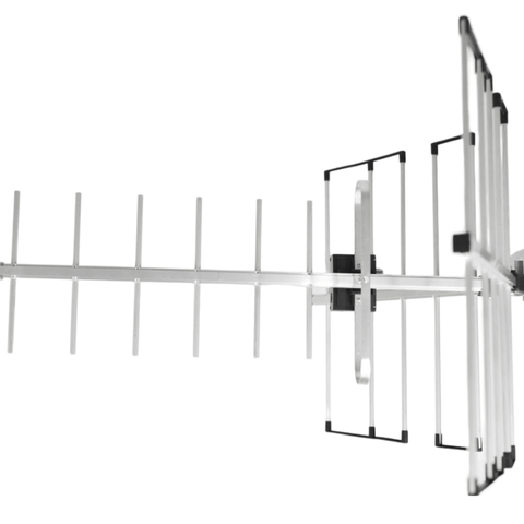Antena Digital Externa Yagi Amplificada UHF/VHF/HDTV - Longo Alcance com Mastro