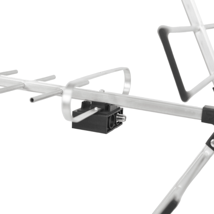 Antena Digital Externa Yagi Amplificada UHF/VHF/HDTV - Longo Alcance com Mastro