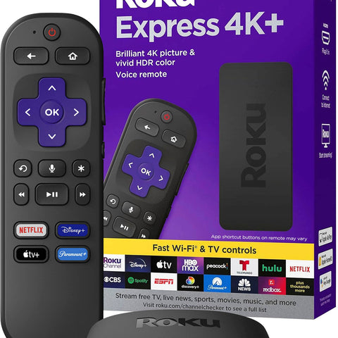 Roku Express 4K - Streaming 4K com Controle Remoto e Roku OS