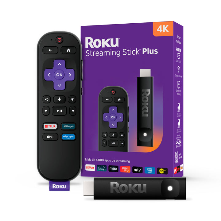 Roku Express 4K - Streaming 4K com Controle Remoto e Roku OS