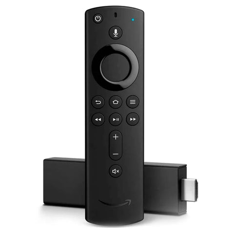 Streaming media stick com controle remoto por voz - vista frontal