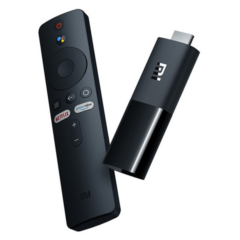Streaming media stick Full HD com Android TV e controle remoto