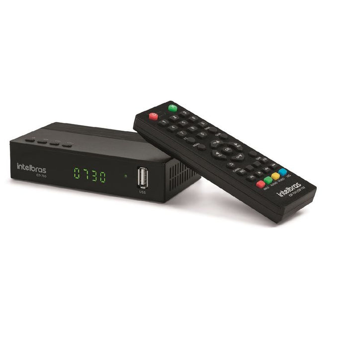 Conversor digital receptor TV digital Full HD com HDMI e USB - vista isométrica